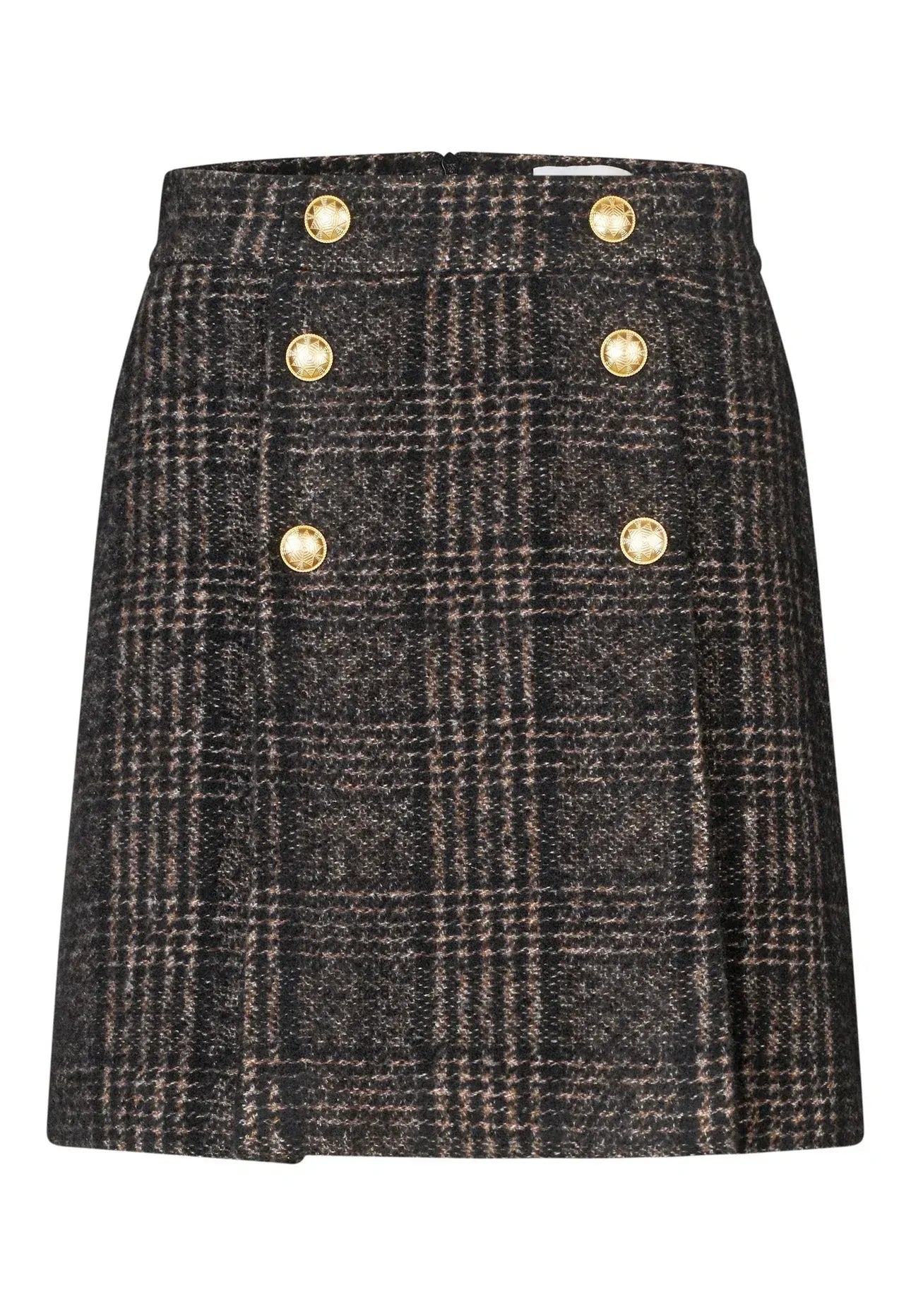 Black Check Skirt